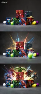 AI-generated product image of New Marvel Packs